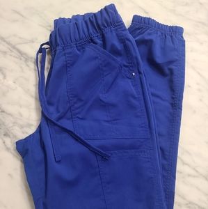 Small Scrubstar Jogger Pants in Electric Blue